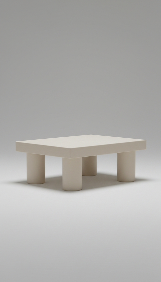 Mesa de centro arena marfil