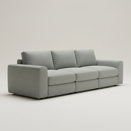 Sofá modular gris niebla