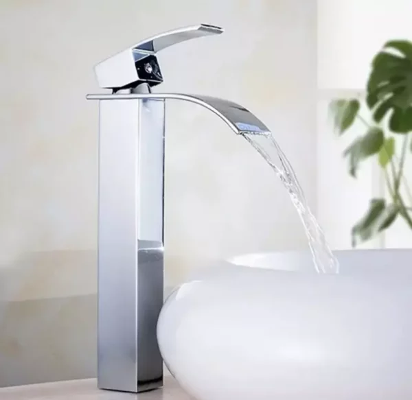 Griferia lavamanos - Acqua Luxury - Ref. LEBRON ALTA CROMO