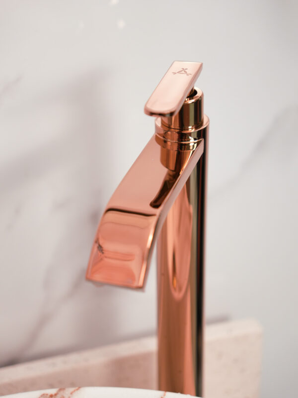 lavamanos oro rosa de lujo