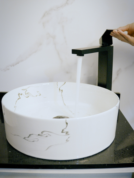 kit lavamanos y grifo Jordán